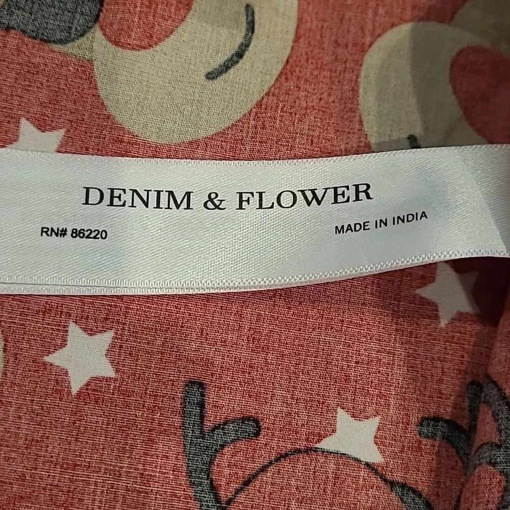 Denim & Flower Ricky Singh sz M Christmas shirt - Picture 8 of 10